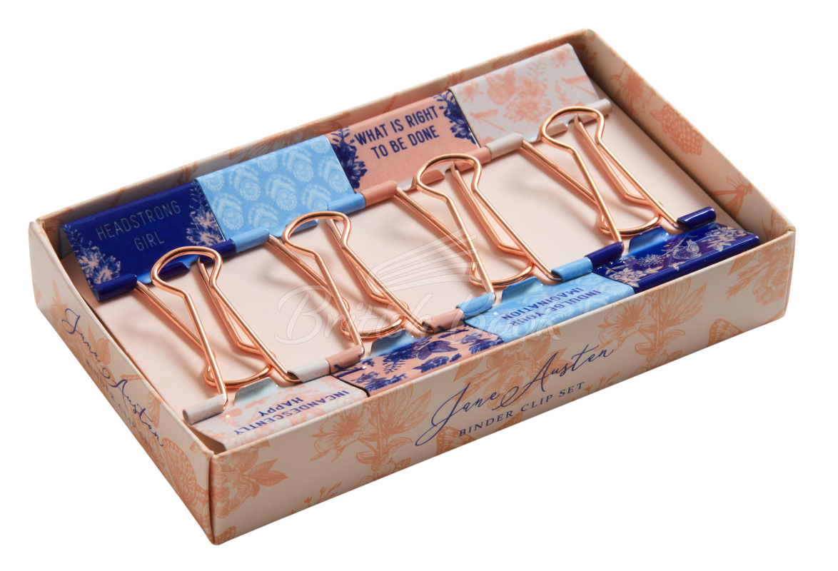 Набір Jane Austen: Floral Patterns Binder Clips зображення