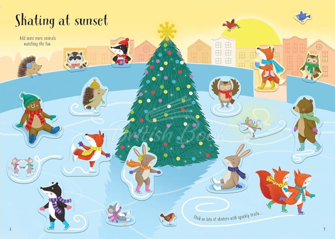 Книга Sparkly Winter Sticker Book зображення 2