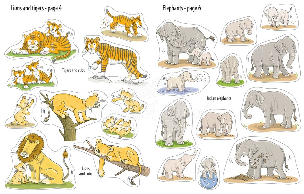 Книга Big Sticker Book of Animals зображення 5