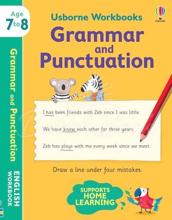 Книга Usborne Workbooks: Grammar and Punctuation (Age 7 to 8) зображення