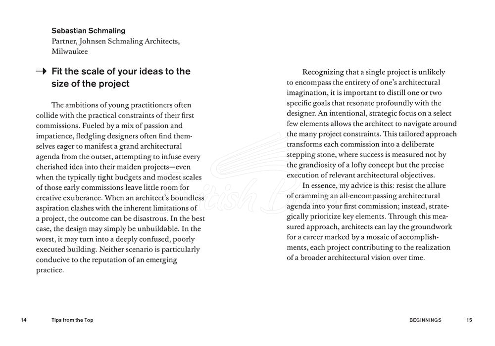 Книга Tips from the Top: Architects Share Their Advice for Success зображення 6