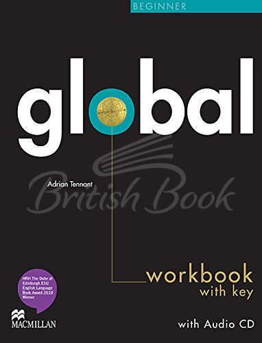 Робочий зошит Global Beginner Workbook with key and Audio CD зображення