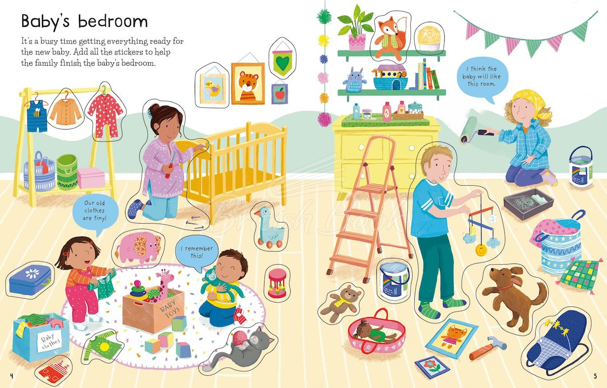Книга First Sticker Book: The New Baby зображення 2