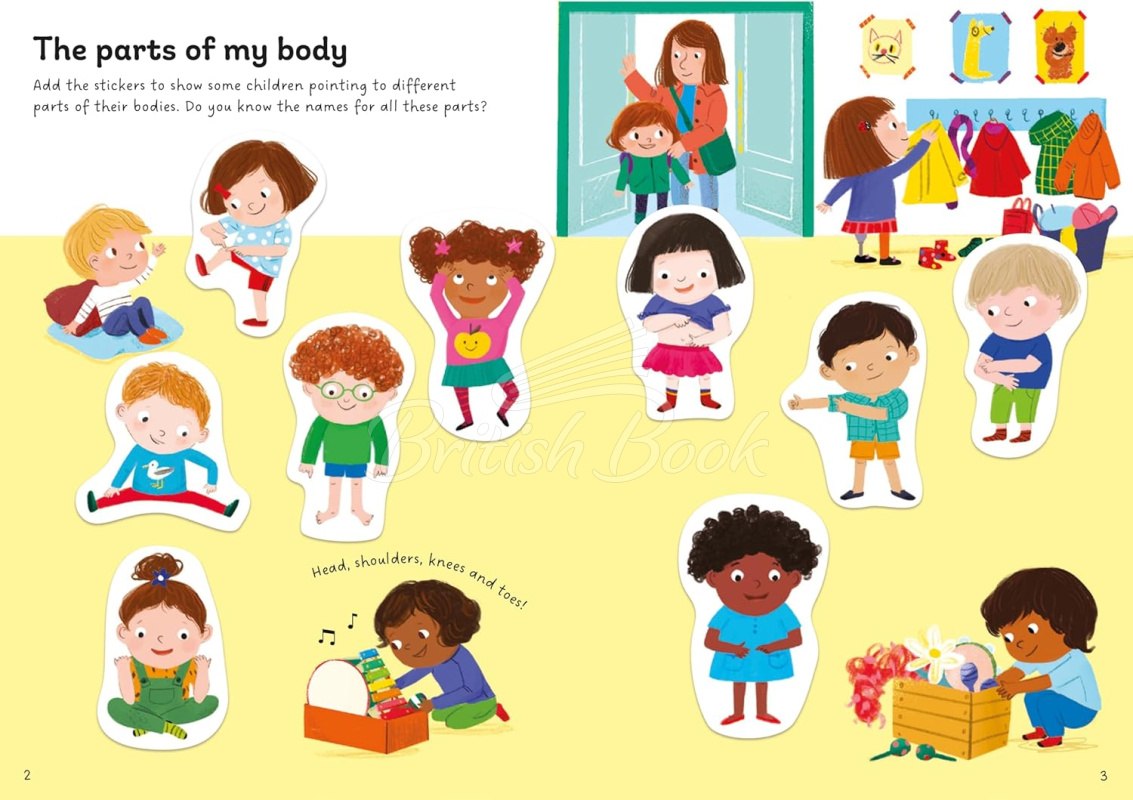 Книга Little First Stickers: My Body зображення 2