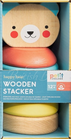 Іграшка Happy Bear Wooden Stacker зображення