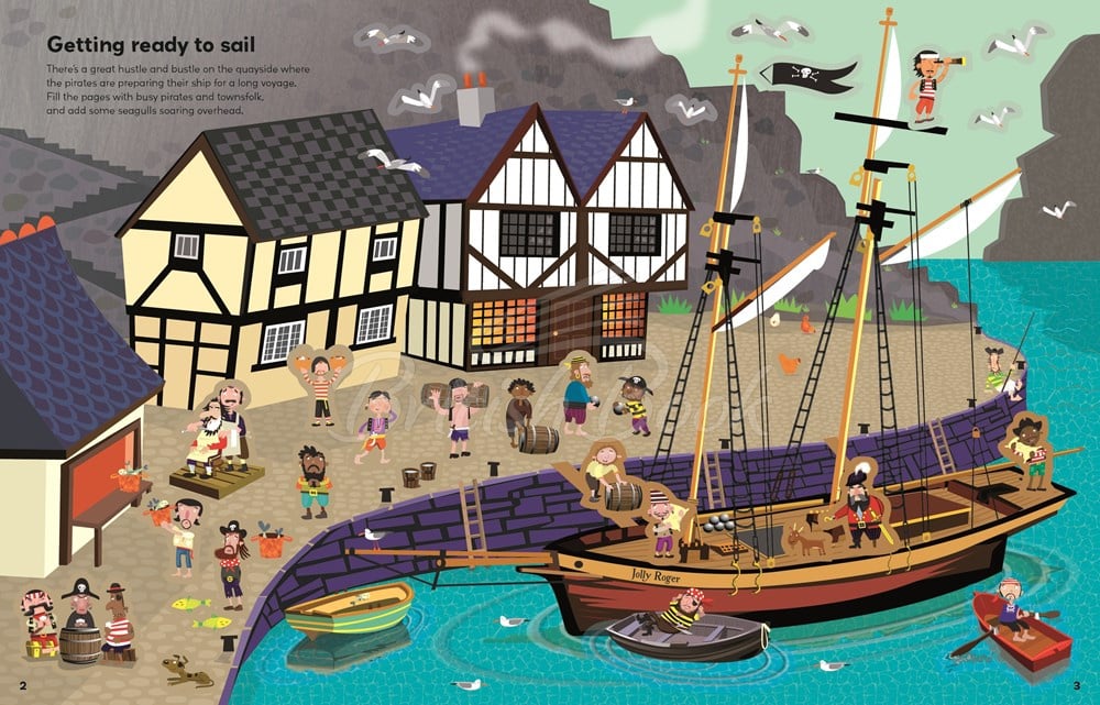 Книга Pirate Sticker Book зображення 2