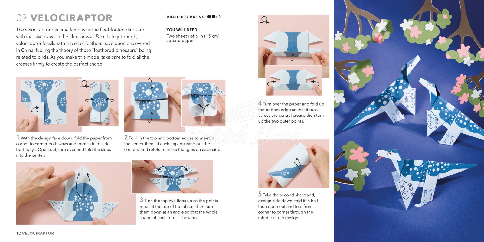 Книга Origami Dinosaurs изображение 3
