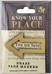 Know Your Place Bookmark Brass