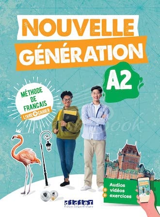 Підручник і робочий зошит Nouvelle Génération A2 Livre plus Cahier avec didierfle.app зображення