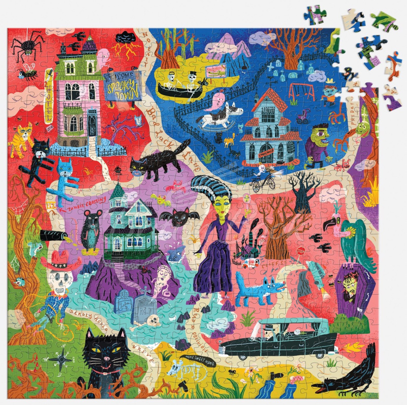 Пазл Welcome to Spooky Town 500 Piece Puzzle зображення 3