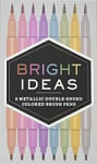 Bright Ideas Metallic Double-Ended Colored Brush Pens