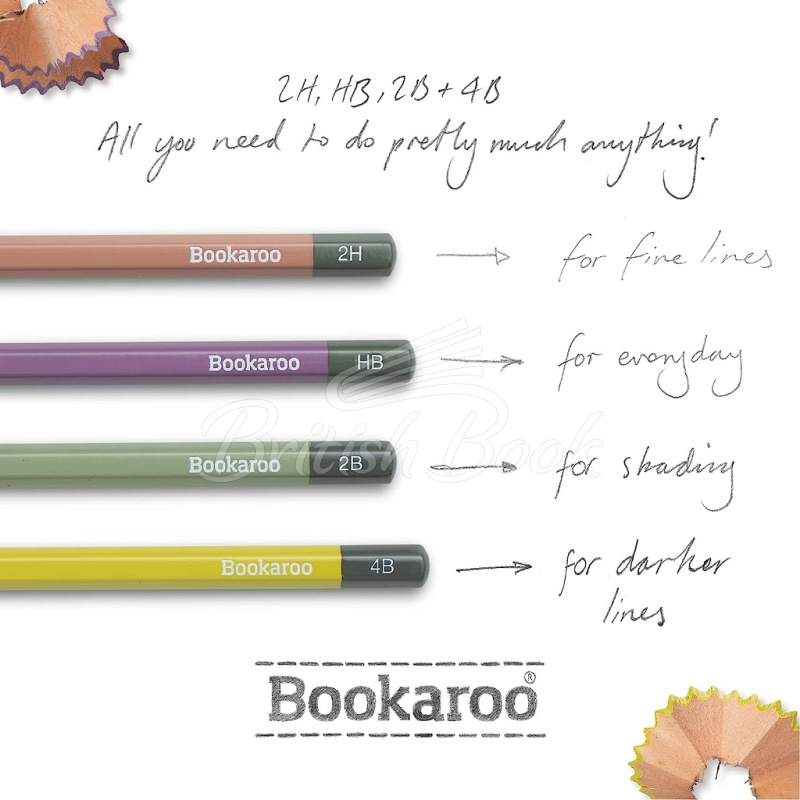 Набор Bookaroo Graphite Pencils Pastels изображение 2