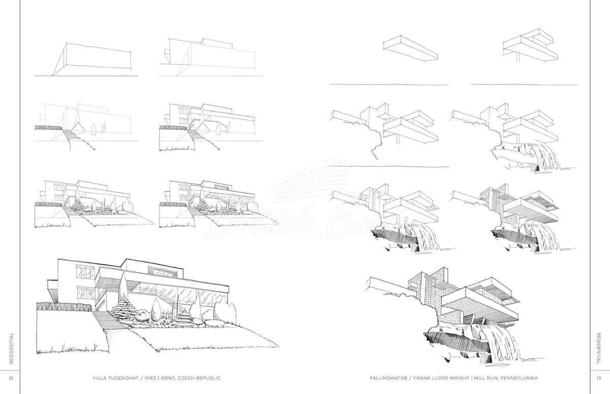Книга Draw Like an Artist: 100 Buildings and Architectural Forms изображение 3