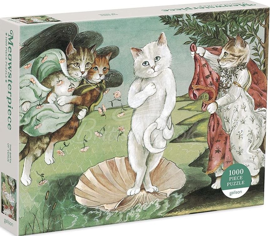 Пазл Meowsterpiece of Western Art: Birth of Venus 1000 Piece Puzzle зображення