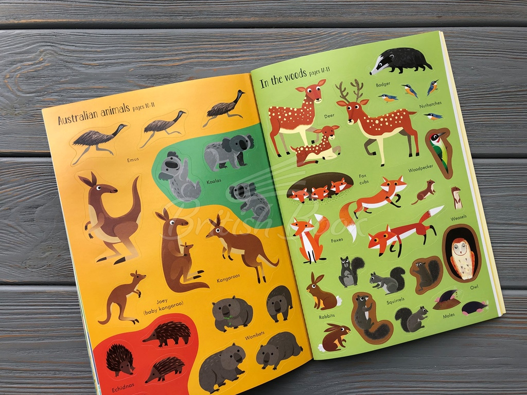 Книга Little First Stickers: Animals зображення 8