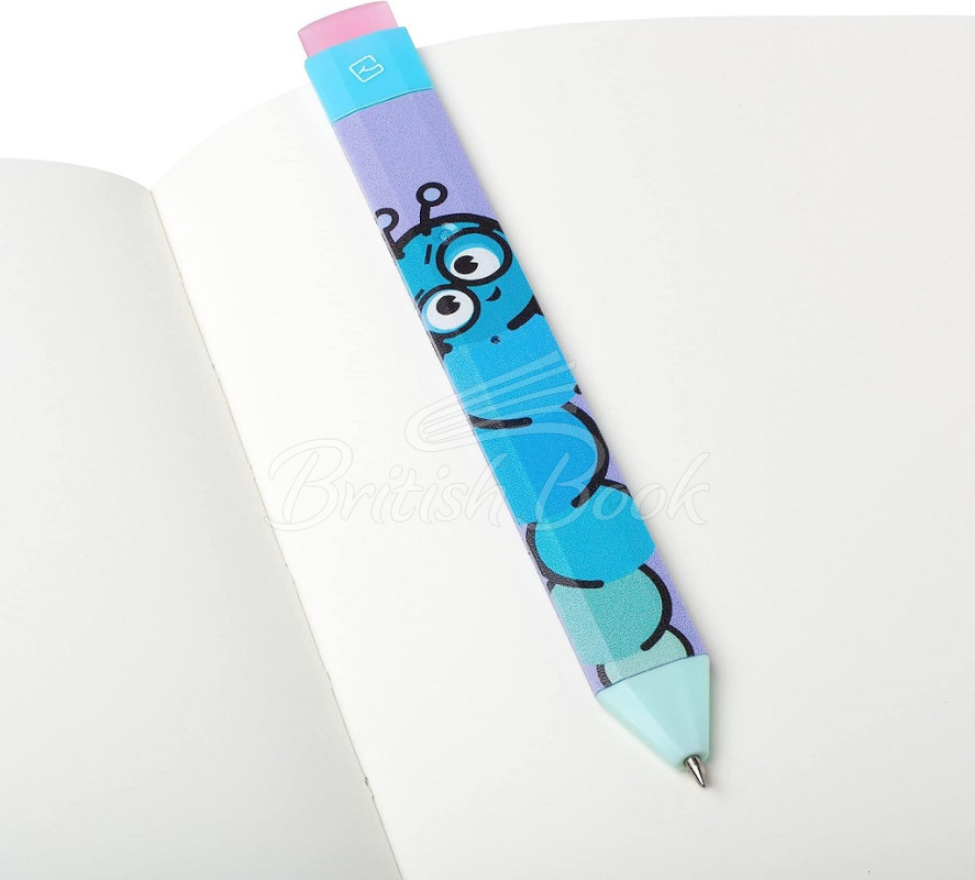 Закладка Pen Bookmark Bookworm with Refills зображення 3