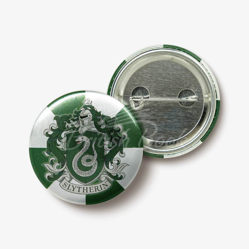 Значок Hogwarts: Slytherin House Crest Button Badge изображение 2