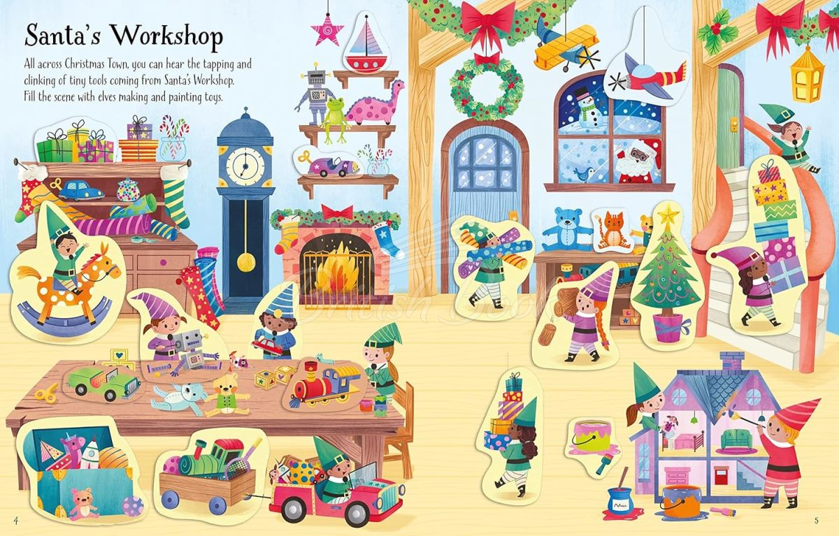 Книга First Sticker Book: Christmas зображення 5