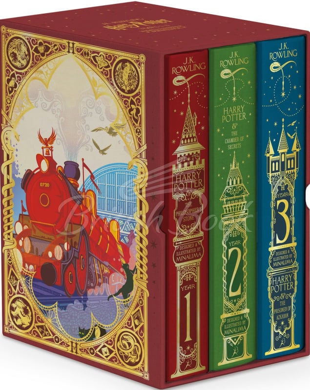 Набір книжок Harry Potter 1-3 Box Set (MinaLima Edition) зображення