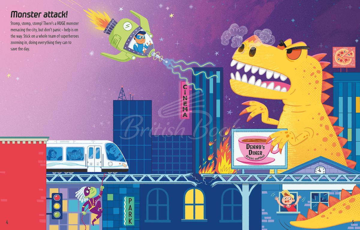 Книга First Sticker Book: Superheroes зображення 1