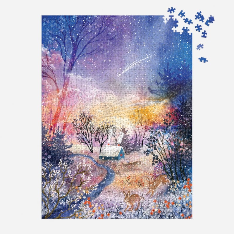 Пазл Enchanted Snowfall 1000 Piece Foil Puzzle изображение 3