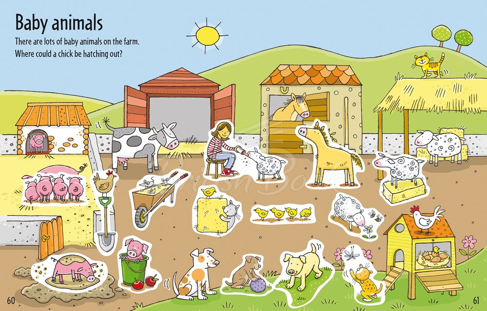 Книга Big Sticker Book of Animals зображення 4