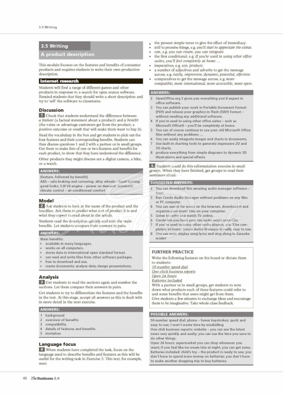 Книга для вчителя The Business 2.0 B1+ Intermediate Teacher's Book with Teacher's Resource Disc зображення 11