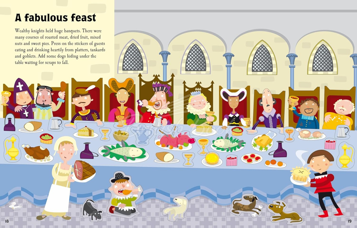 Книга Knights and Castles Sticker Book изображение 5