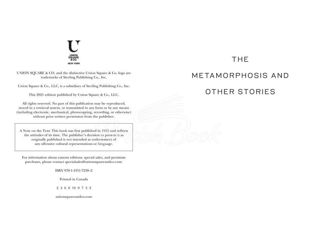 Книга The Metamorphosis and Other Stories изображение 1