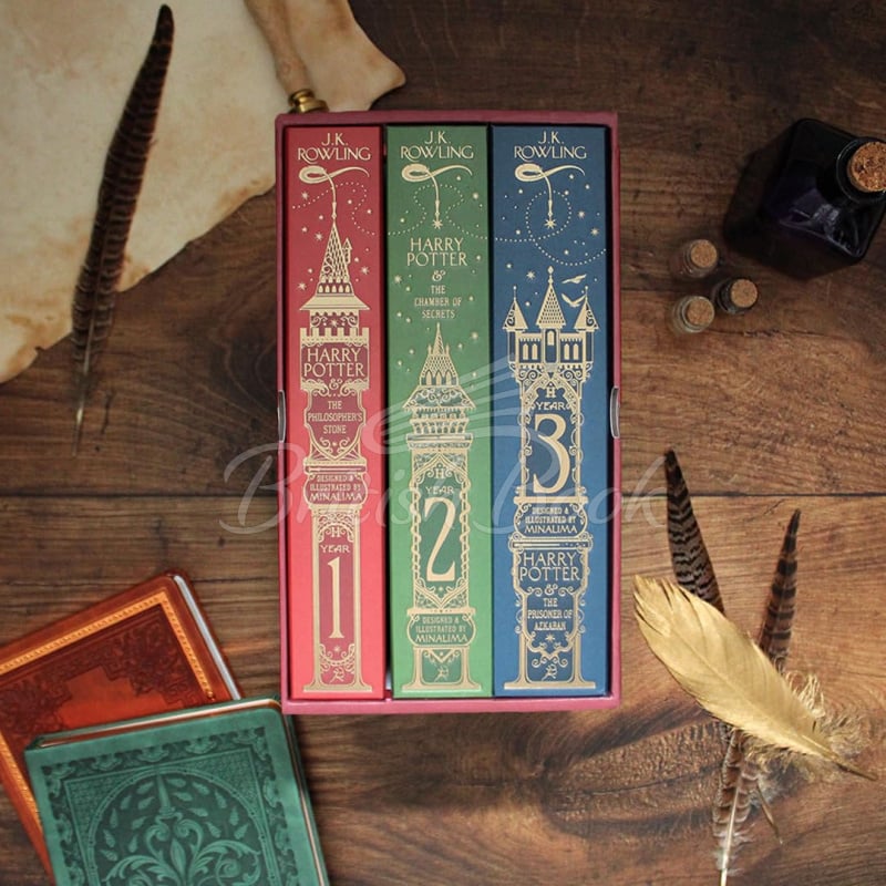 Набір книжок Harry Potter 1-3 Box Set (MinaLima Edition) зображення 1