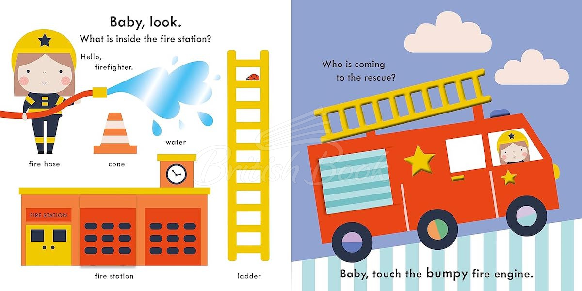 Книга Baby Touch: Rescue Vehicles (A Touch-and-Feel Playbook) зображення 2
