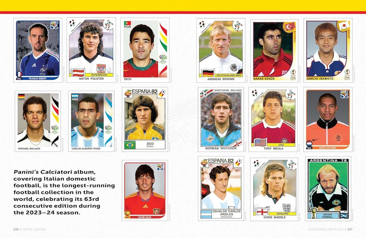 Книга Panini Legends: A Celebration of the World's Greatest Football Stickers изображение 2