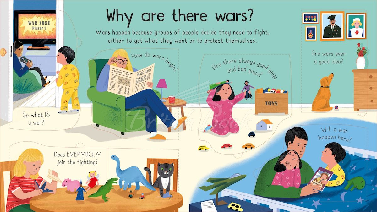 Книга Lift-the-Flap First Questions and Answers: Why are there Wars? зображення 2