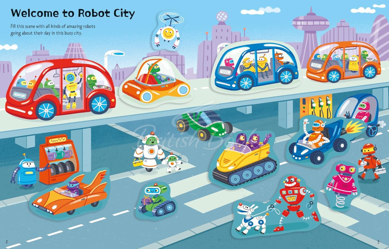 Книга First Sticker Book: Robots зображення 7