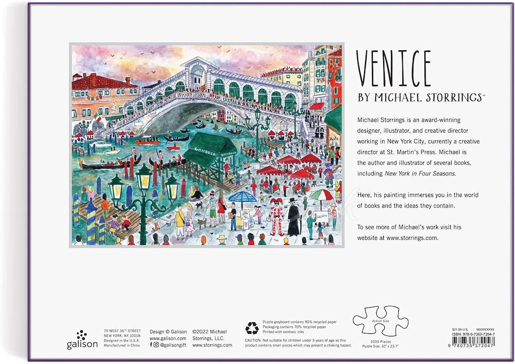 Пазл Michael Storrings Venice 1500 Piece Puzzle изображение 3