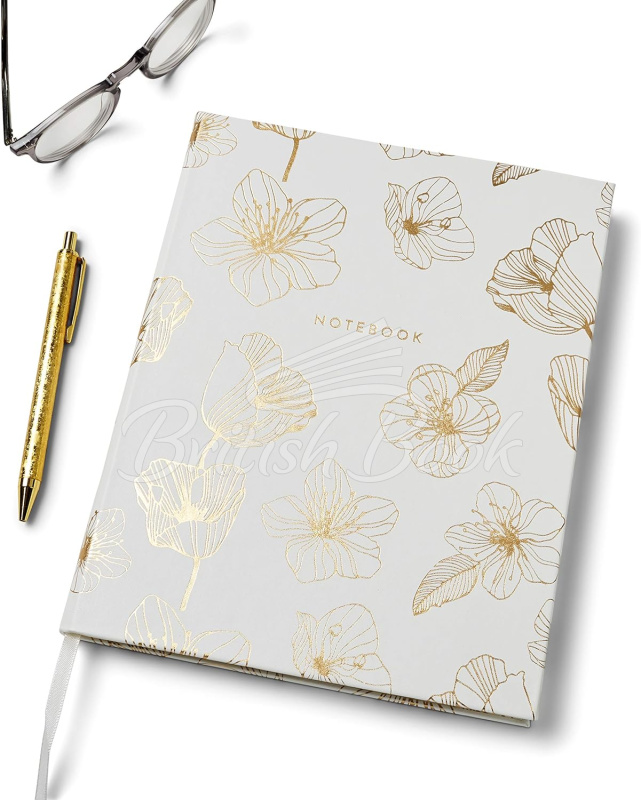 Блокнот Desk Notebook Gold Flowers зображення 2