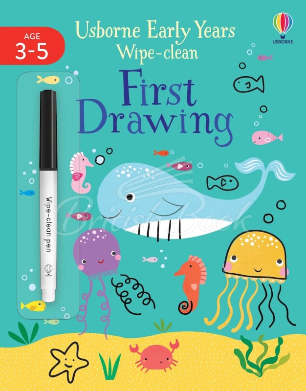 Книга Usborne Early Years Wipe-Clean: First Drawing зображення