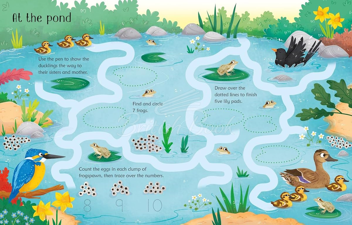 Книга Wipe-Clean Spring Activities зображення 3