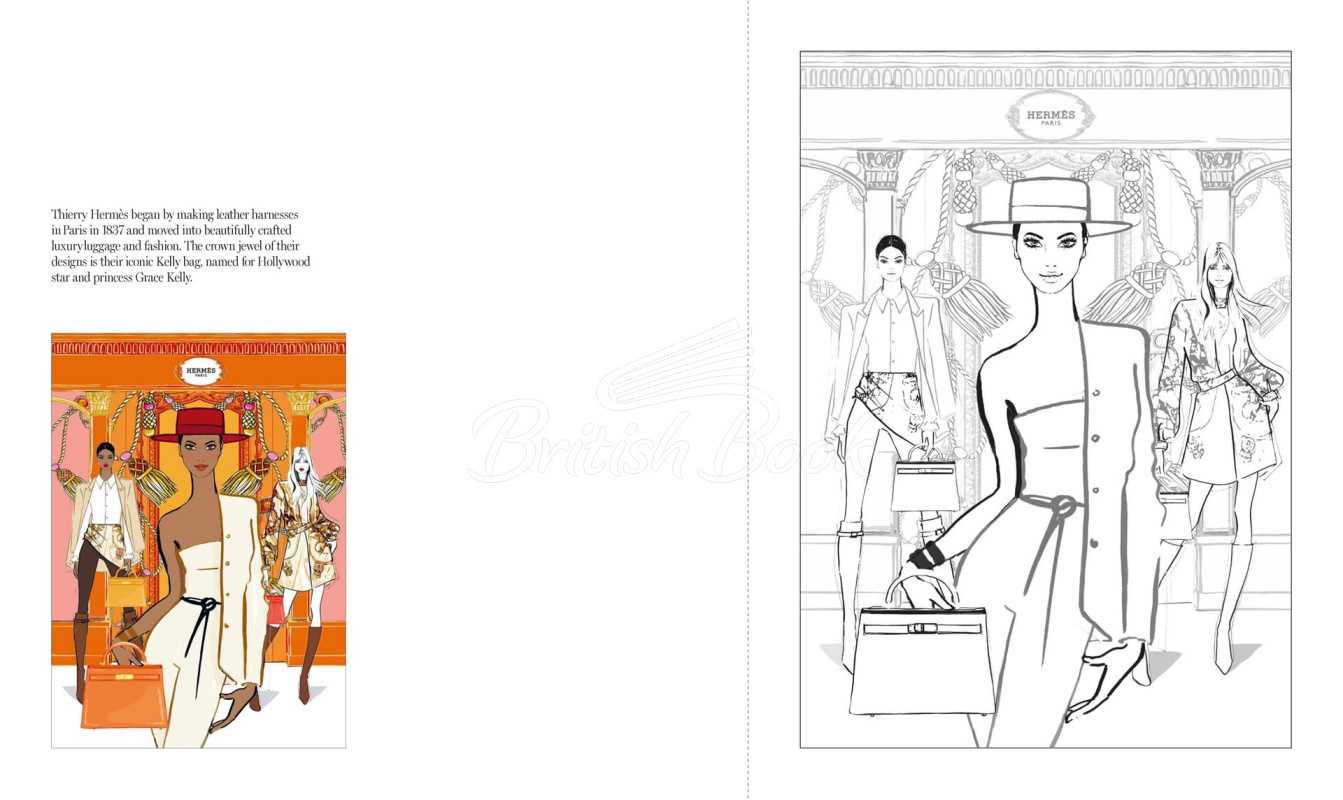 Книга The World of Fashion Colouring Book зображення 3
