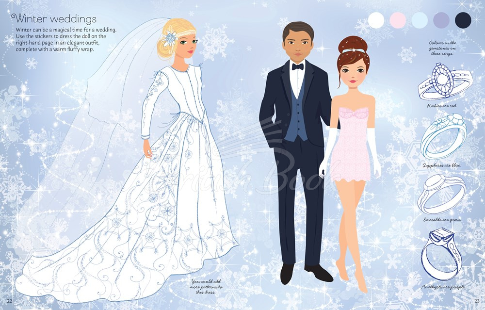 Книга Sticker Dolly Dressing: Fashion Designer: Wedding Collection зображення 3