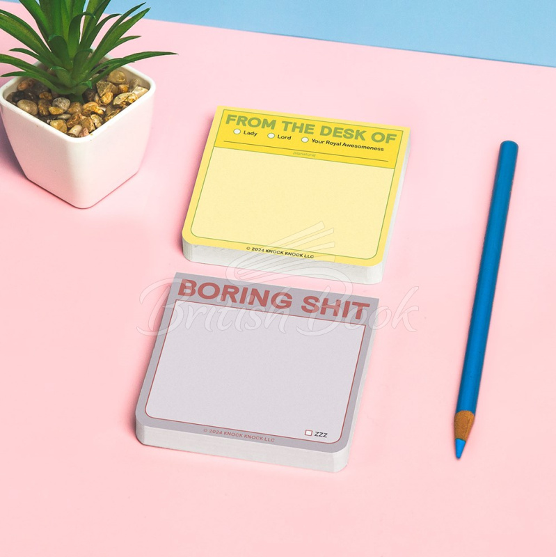 Клейкая бумага для заметок Boring Shit Sticky Note изображение 3