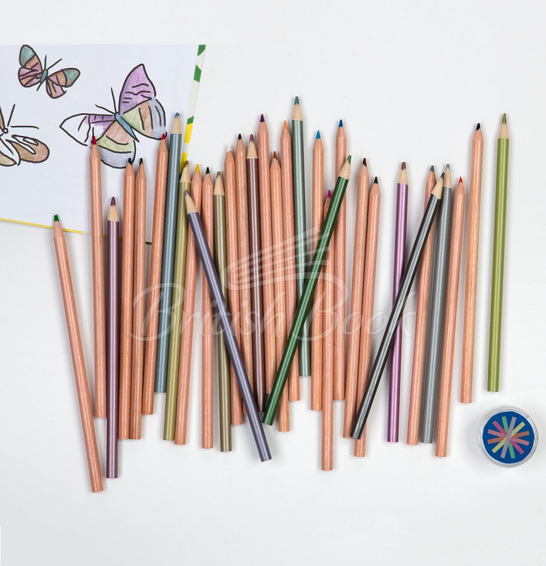 Набір Metallic Colored Pencil Set зображення 2