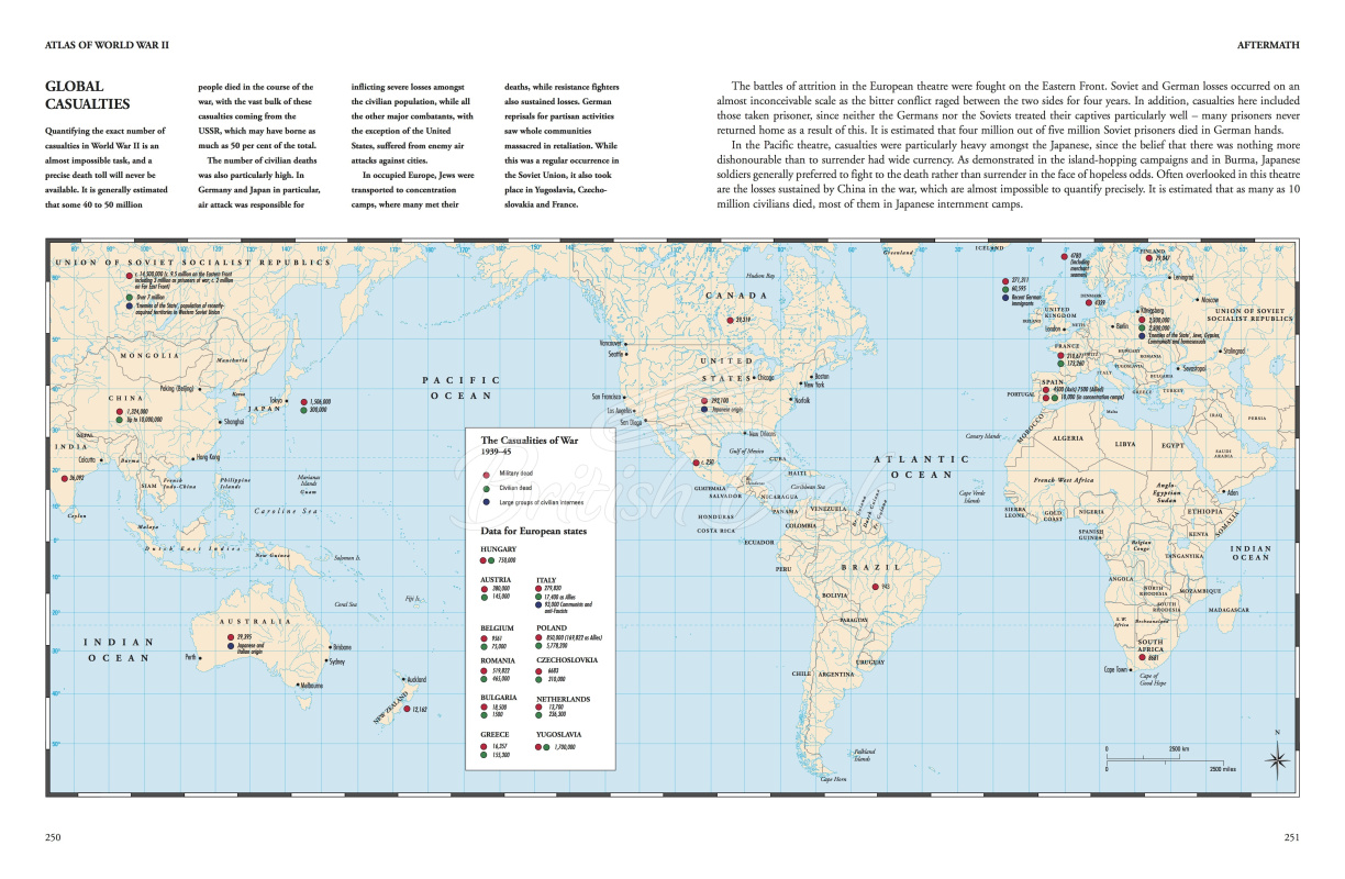 Книга World War II Illustrated Atlas зображення 1