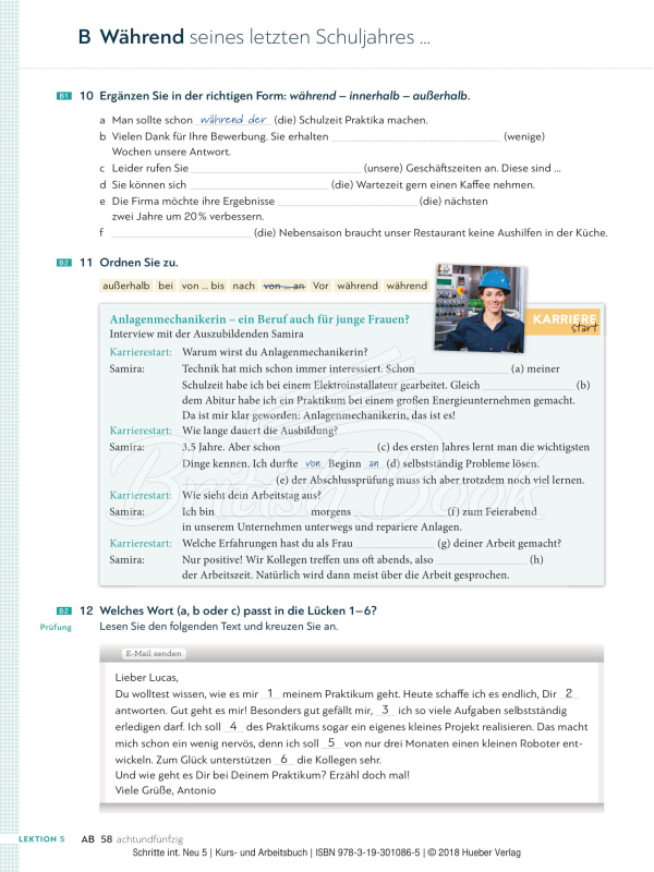 Учебник и рабочая тетрадь Schritte international Neu 5 Kurs- und Arbeitsbuch mit Audio-CD zum Arbeitsbuch изображение 19