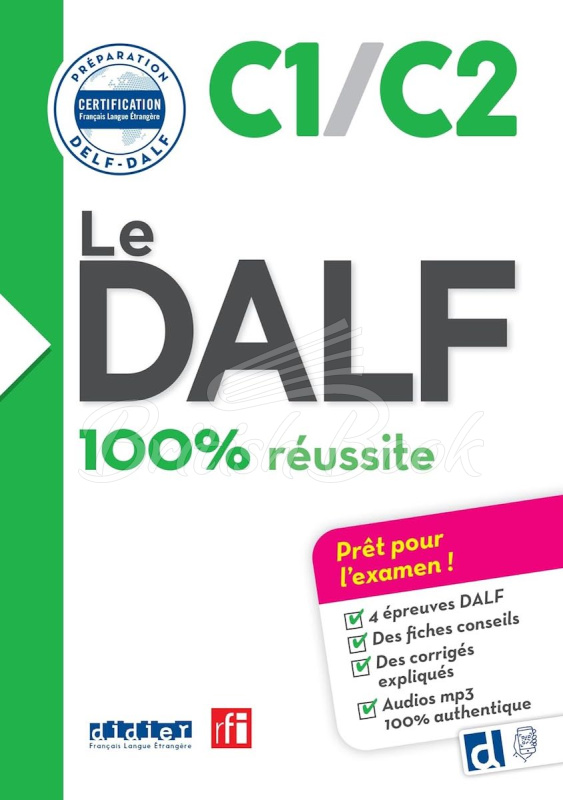 Учебник Le DALF 100% réussite C1-C2 Livre avec didierfle.app изображение