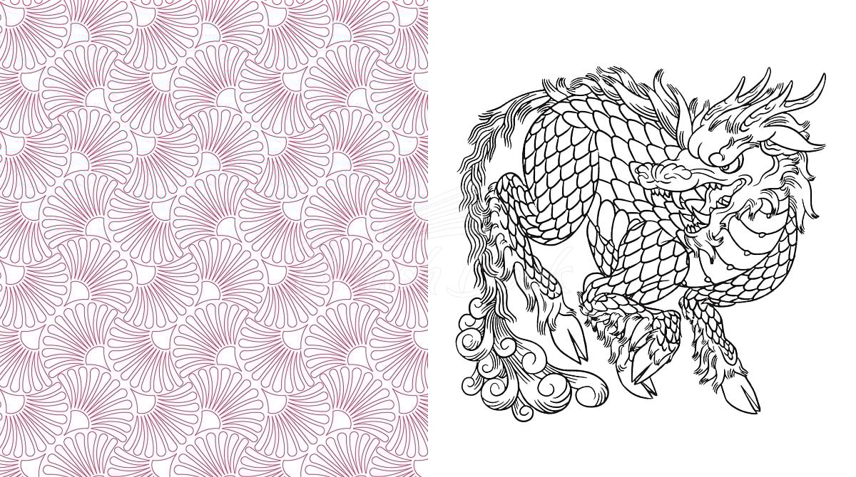 Книга Japanese Folk Art Coloring Book зображення 4