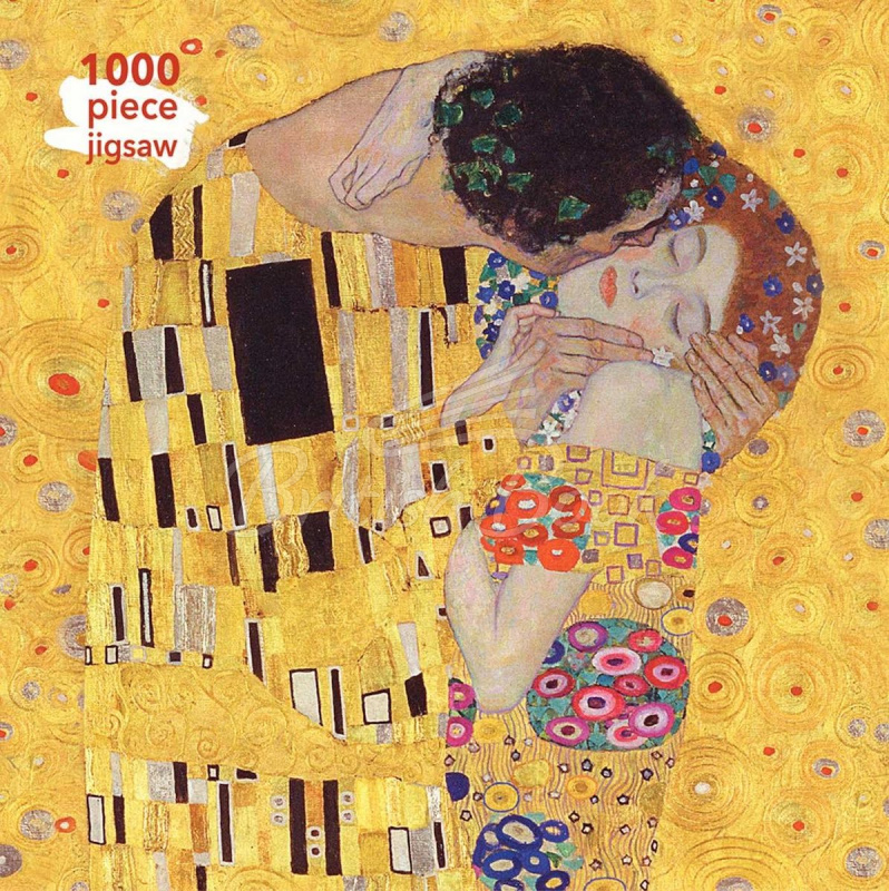 Пазл Gustav Klimt: The Kiss 1000 Pieсe Jigsaw Puzzle изображение