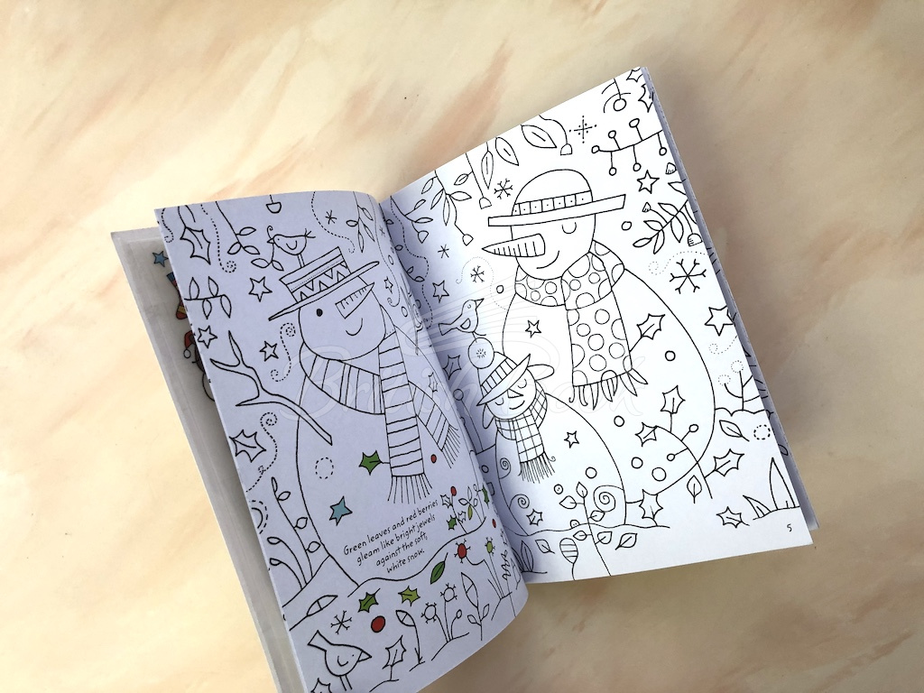 Книга Colouring Book Christmas with Rub-Down Transfers изображение 3