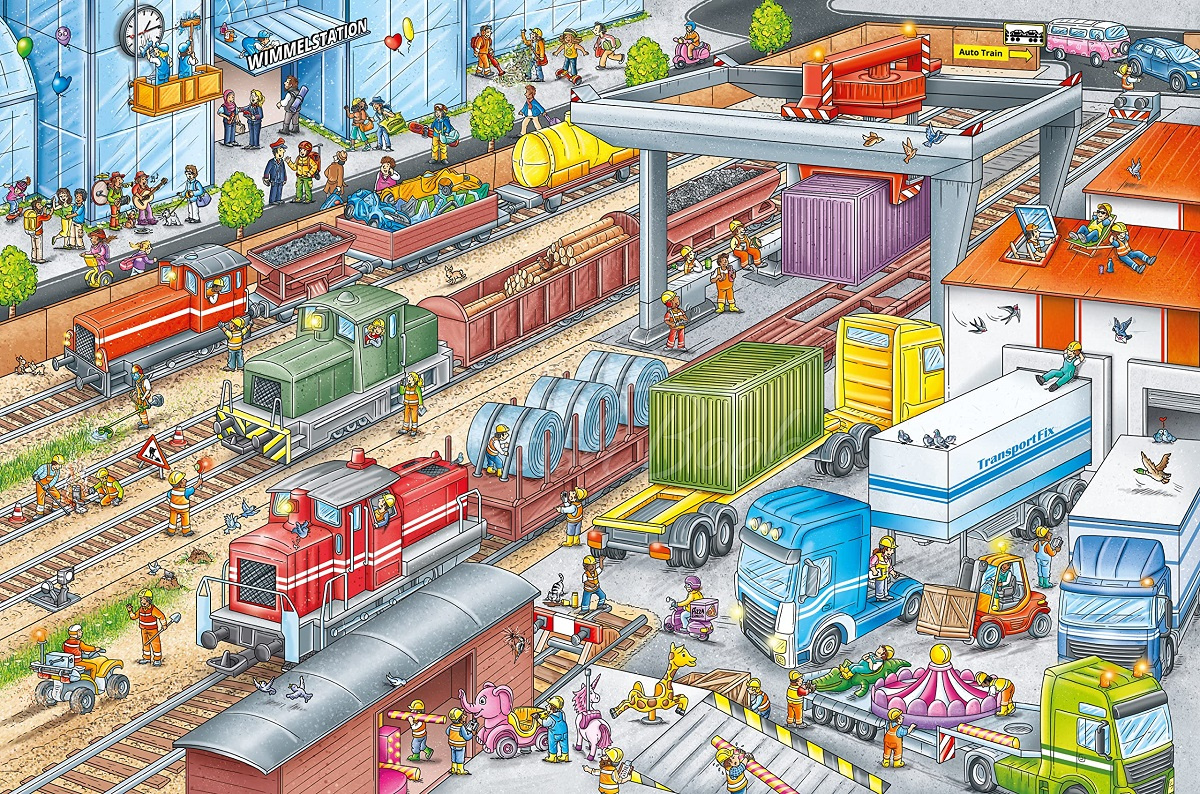 Книга My Big Wimmelbook: All Aboard the Train! зображення 4