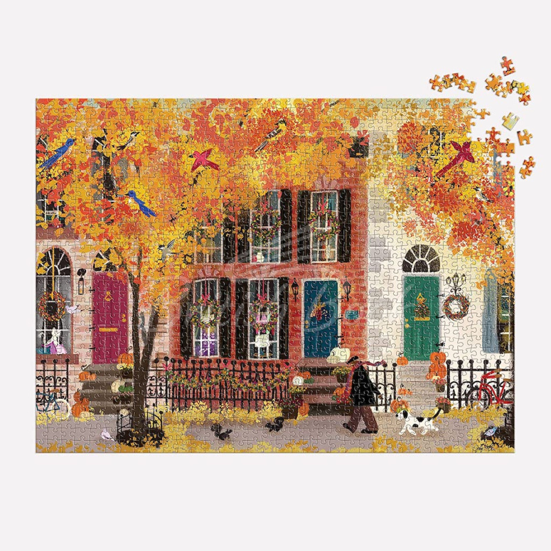 Пазл Autumn in the Neighborhood 1000 Piece Puzzle изображение 3